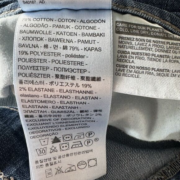 Levi’s Womens SZ 4 Classic Straight Jeans Mid-Rise Stretch Pockets Medium Wash - Picture 10 of 12